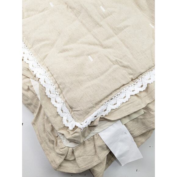 Coco Village Beige Crib Size Quilt - NEW - Picture 3 of 6